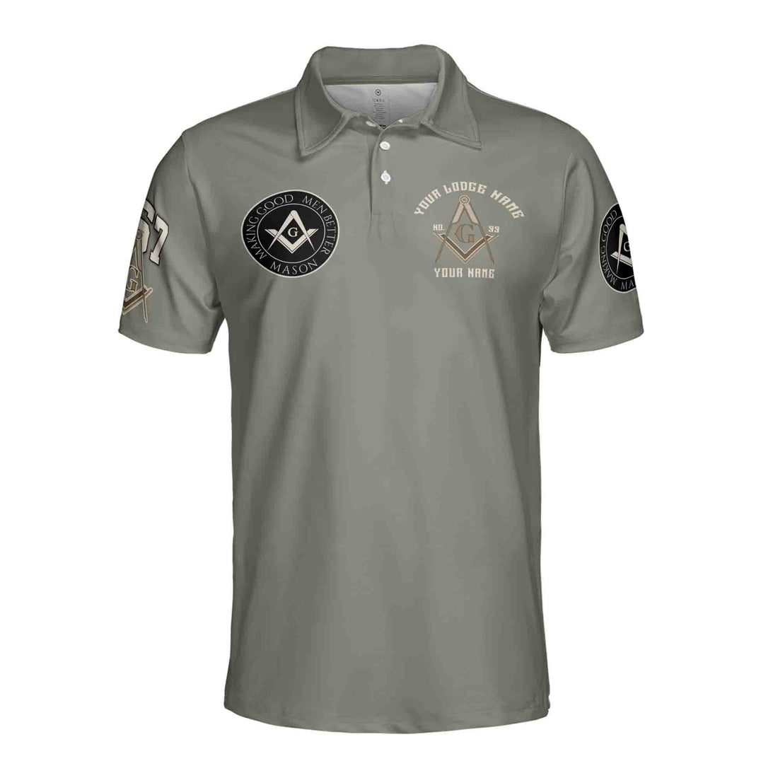 Customized Name Mason Making Good Man Better 357 Men's Polo Shirt S-5XL