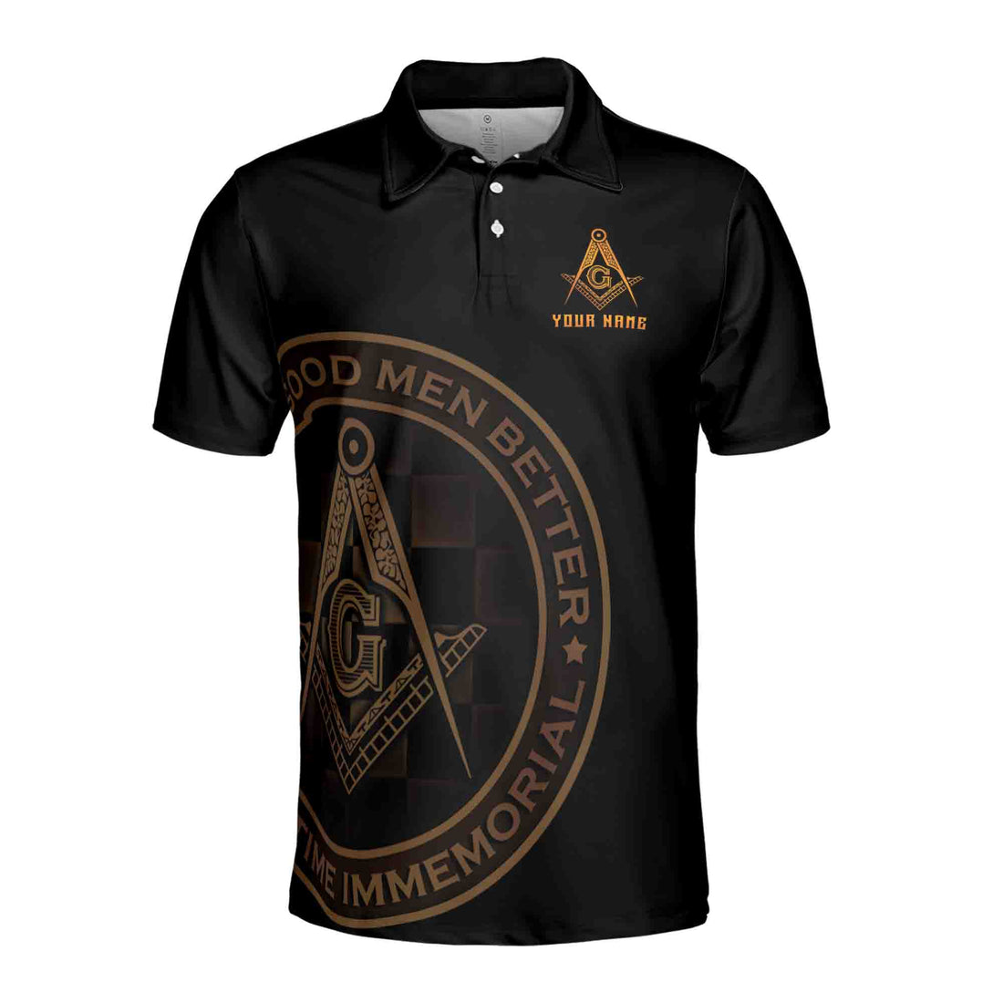 Personalized Making Good Men Better Masonic Lodge Men's Polo Shirt S-5XL