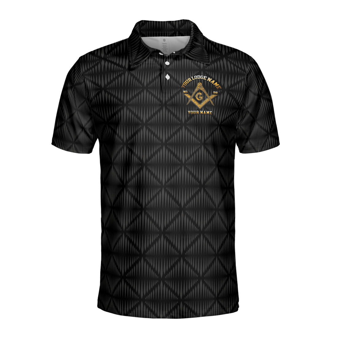 Personalized Master Mason Freemasonry Men's Polo Shirt S-5XL