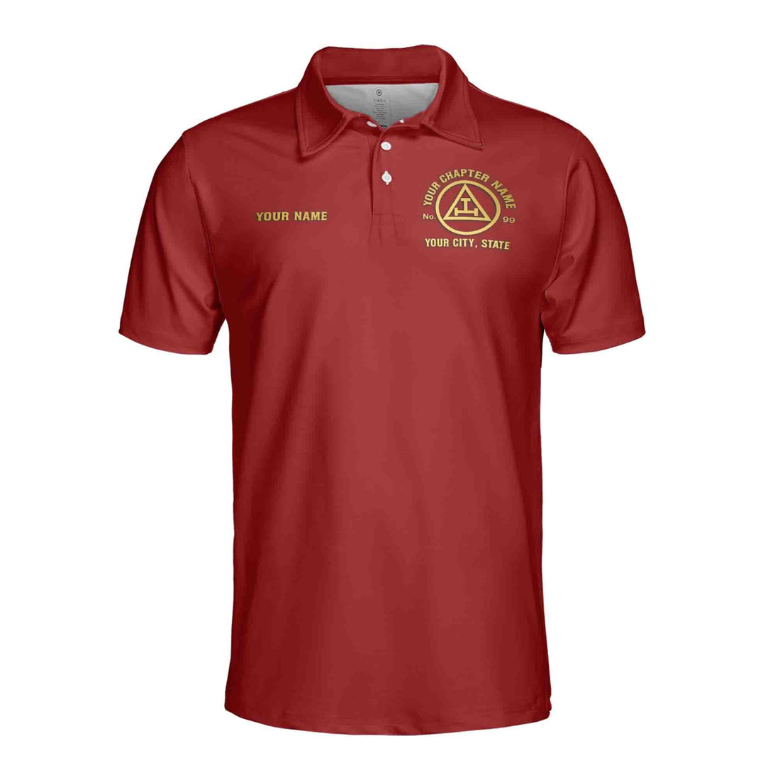 Customized Masonic Royal Arch Mason Men's Polo Shirt S-5XL