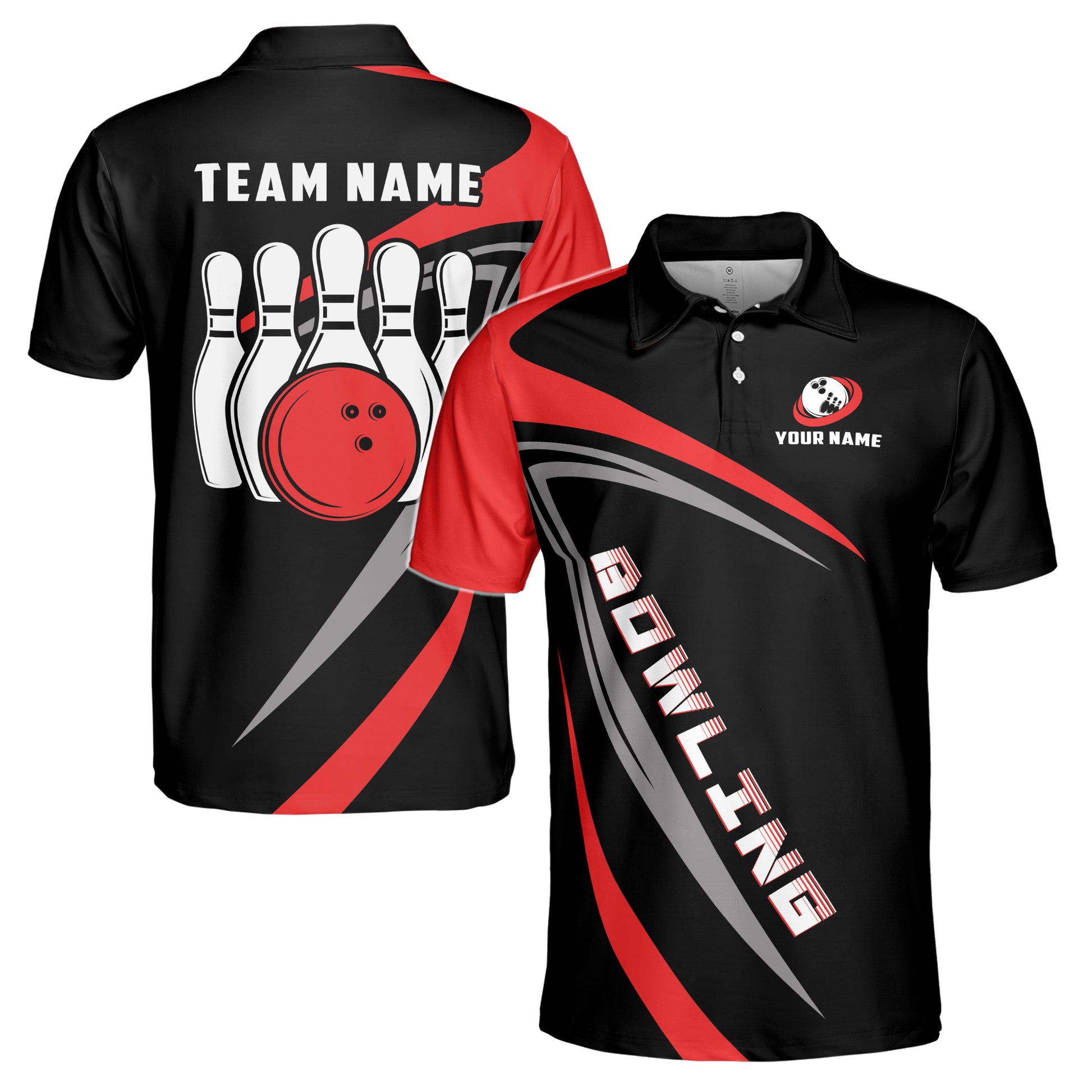 Customized Play Sport Pickleball Bowling or Darts Men's Polo S-5XL