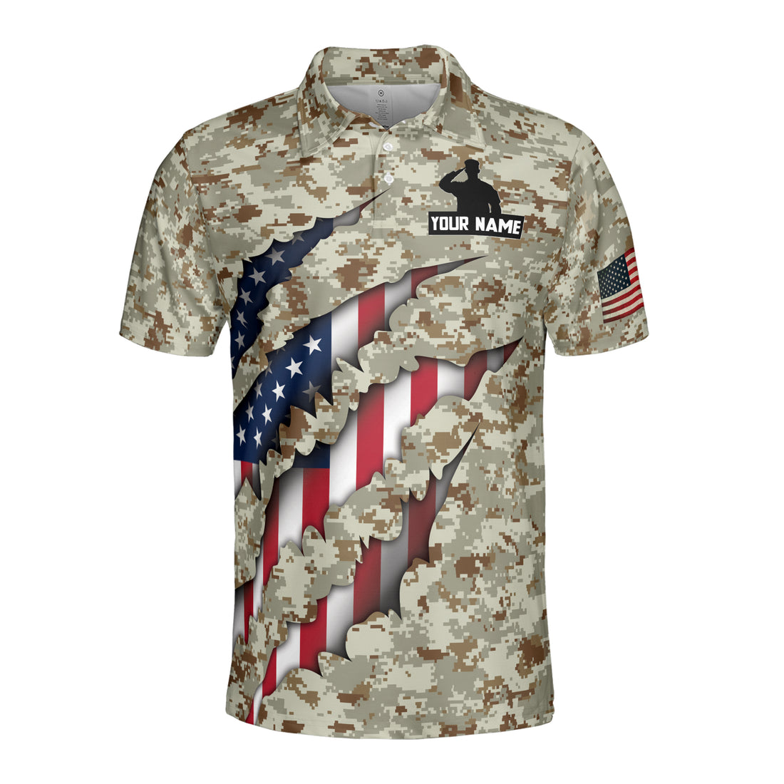 Custom Name My Time In Uniform Is Over Being A Veteran Never Ends Men's Polo S-5XL