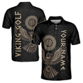 Custom Name The Viking Raven But Like Golf Men's Polo Shirt S-5XL