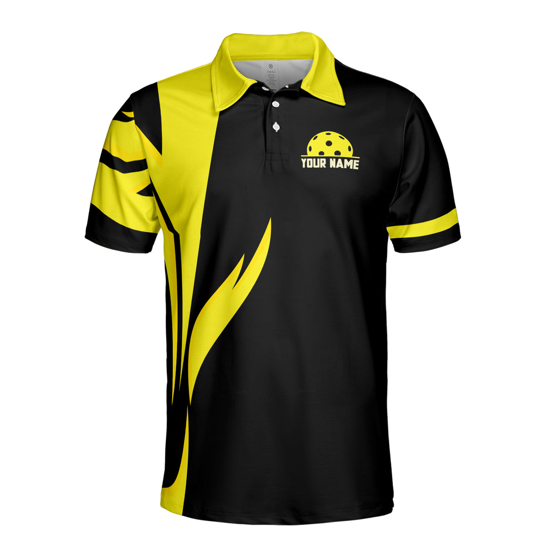 Custom Name Team Name Life Is A Game Of Pickleball Men's Polo Shirt S-5XL