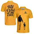Custom Name Best Dad Ever Father and Son Men's Polo Shirt S-5XL
