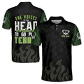 Custom Name The Voices In My Head Telling Me To Go Play Tennis Men's Polo Shirt S-5XL