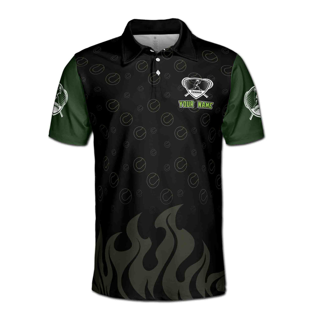 Custom Name The Voices In My Head Telling Me To Go Play Tennis Men's Polo Shirt S-5XL