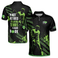 Customized I'm Not Retired Playing Tennis Is Hard Work Men's Polo S-5XL