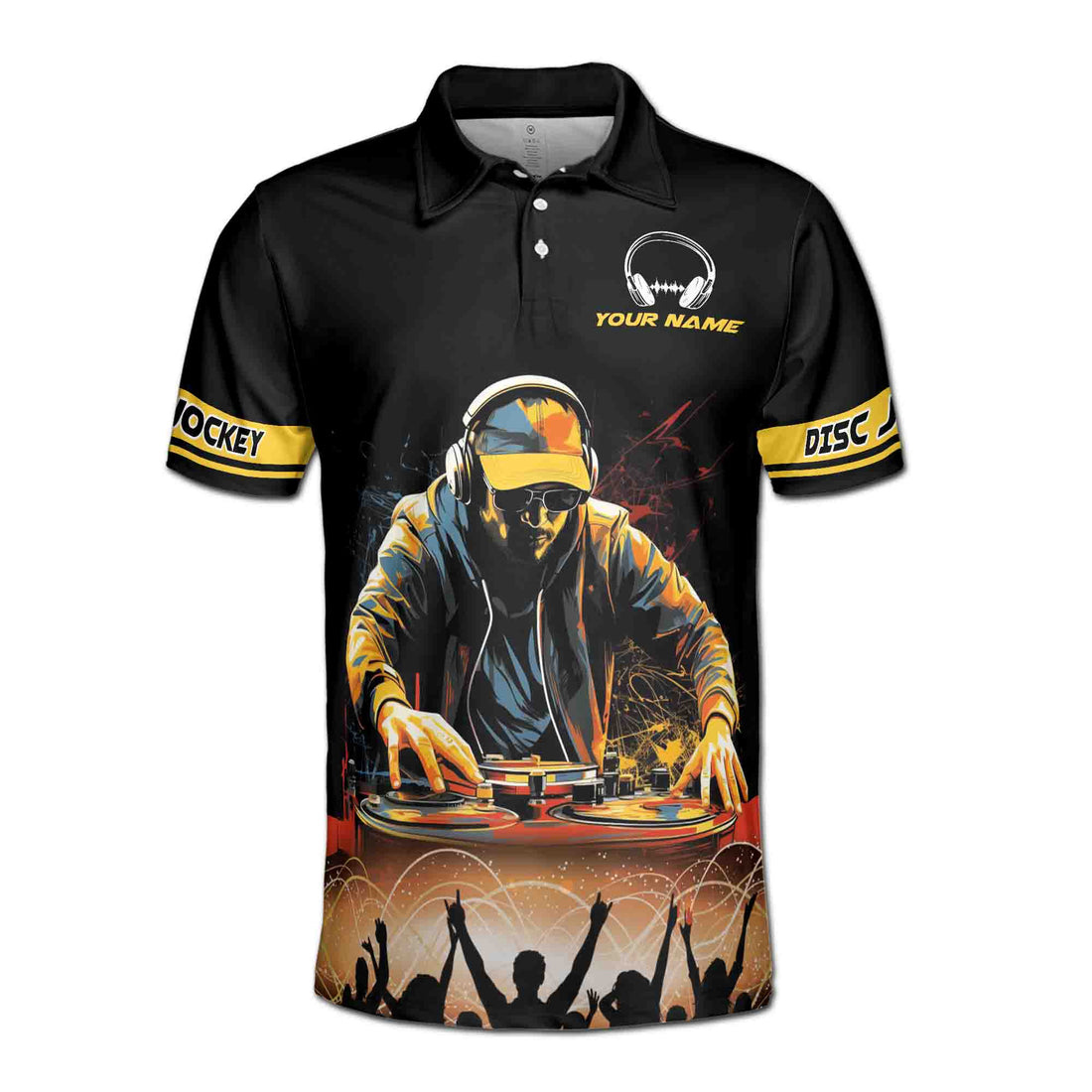 Custom Name Disc Jockey I Was A DJ Before Serat Men's Polo Shirt S-5XL