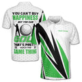Custom Name Funny You Can Golf The Same Buy Happiness Men's Polo Shirt S-5XL