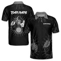 Custom Team Name Darts Funny Throw of Death Men's Polo Shirt S-5XL