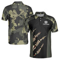 Custom Camo Dart Shirts Darts Arrow Vintage Style Men's Polo Shirt S-5XL