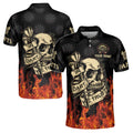 In Dart We Trust Skull Personalized Name Men's Polo Shirt S-5XL
