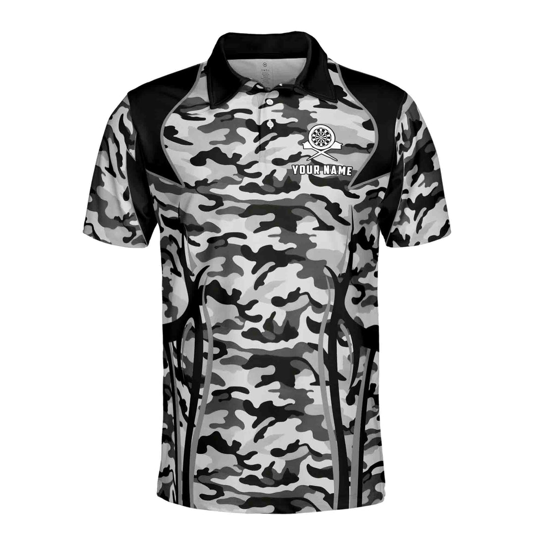 Funny Darts And Deer Polo Shirt Personalized Name Men's Polo Shirt S-5XL
