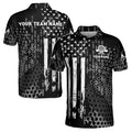 US Flag Hive Pattern Custom Darts Men's Polo Shirt S-5XL