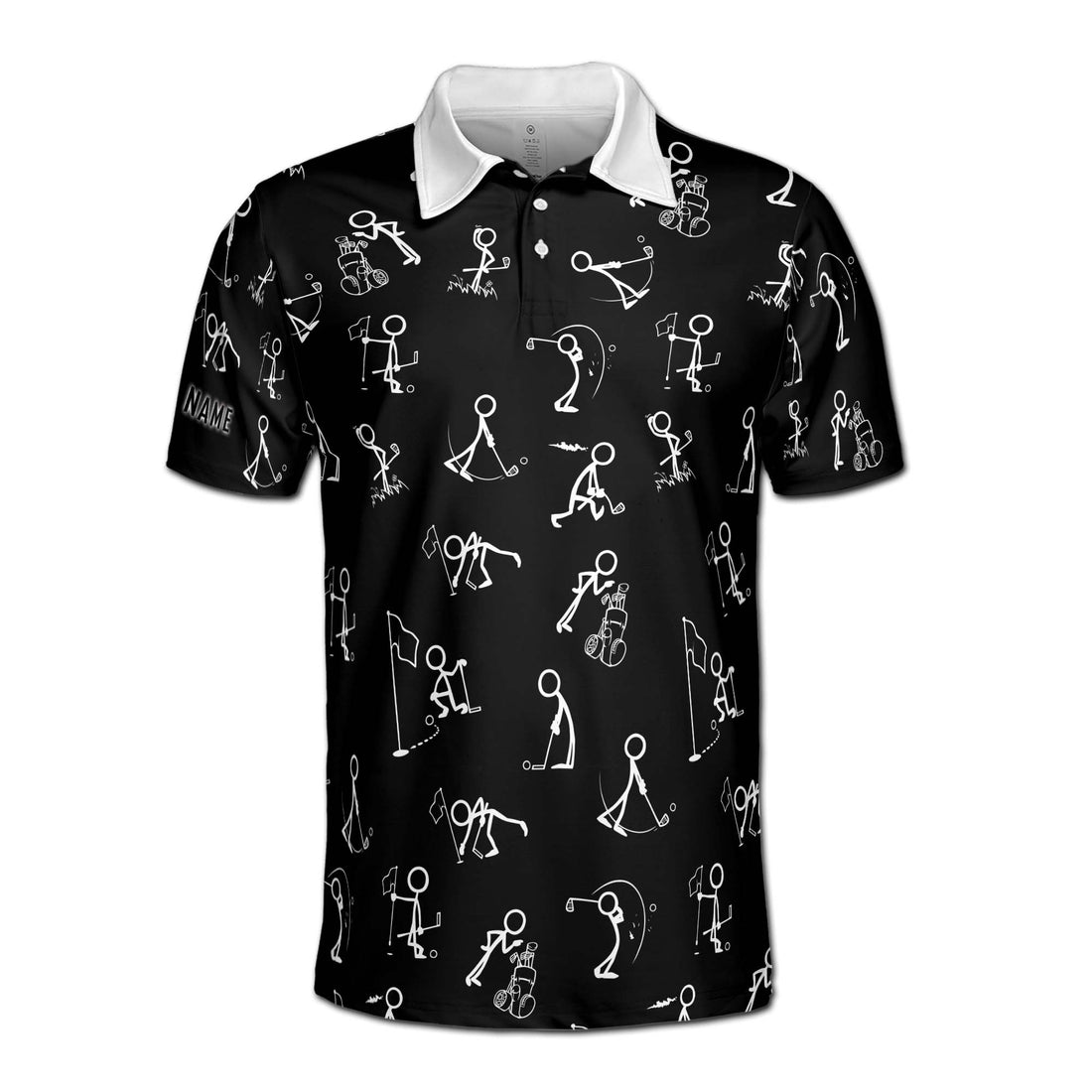 Funny Golf Shirt Custom Your Name, Gifts For Golfers Men's Polo Shirts S-5XL