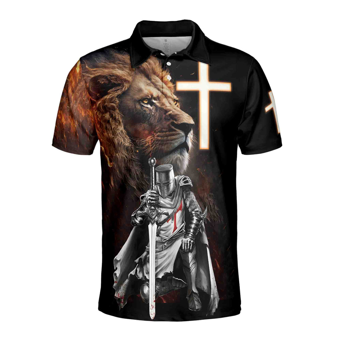 Believe In Christ Knight Templar Men's Polo Shirt S-5XL