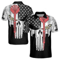 Personalized Darts Punisher Skull Men's Polo Shirt S-5XL