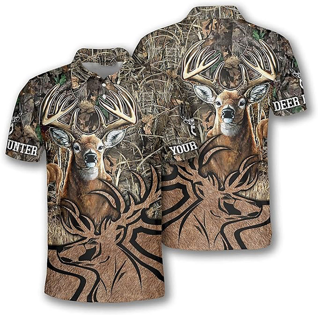 Deer Hunting Hunting Lover Hunter Men's Polo Shirt S-5XL