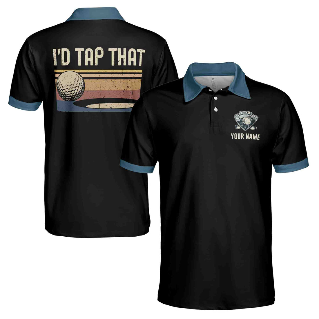 Personalized I'd Tap That Funny Golf Men 3D All Over Print Men's Polo Shirts S-5XL