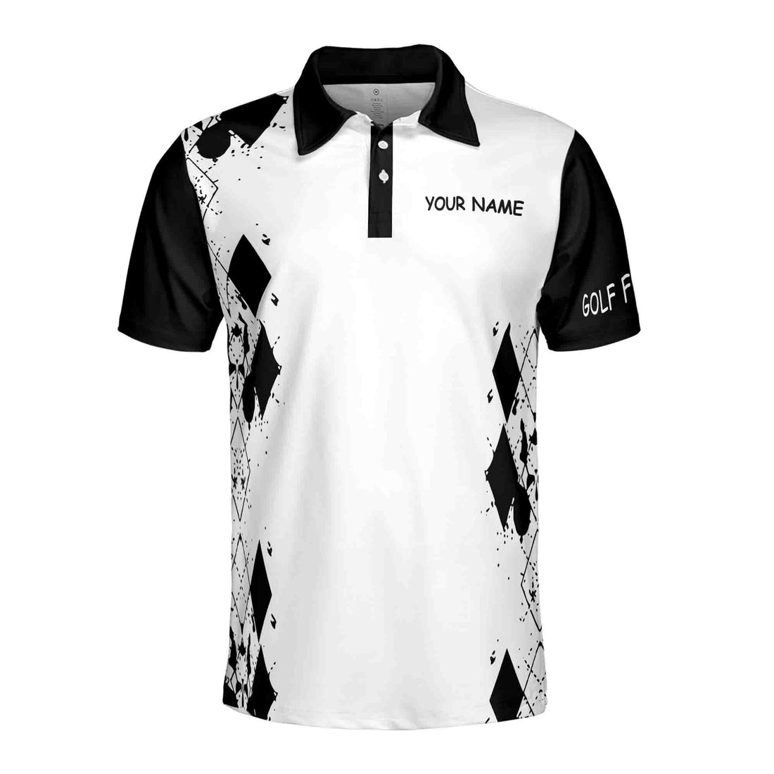 Custom Name Never Underestimate An Old Man With A Golf 3D Men's Polo Shirt S-5XL