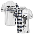 Funny Men Golf Club Swing Swear Look Repeat Golf Team 3D Men's Polo Shirt S-5XL