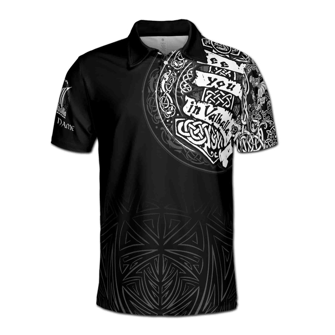 Viking Polo Shirt See You In Valhalla Men's Polo Shirt S-5XL