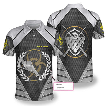 Silver Billiards Custom Men's Polo Shirt S-5XL
