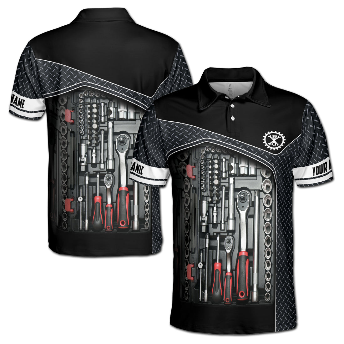 Repair Fixing Tool Metal Men's Polo Shirt S-5XL
