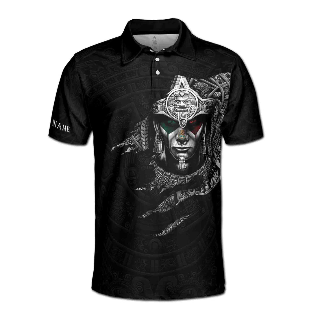 Personalized Aztec Warrior Mexico Men's Polo Shirt S-5XL