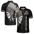 Native American Tribal Chef 3D Men's Polo Shirt S-5XL