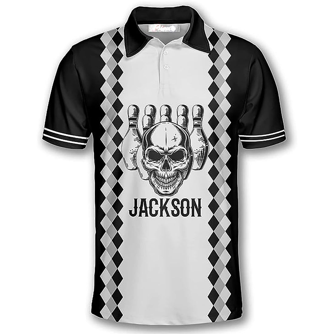 Real Grandpas Go Bowling Grandpa Dad Gift 3D Men's Polo Shirts Size S-5XL