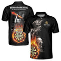 Personalized Darts, Custom Dart Skull 3D Men's Polo Shirt Size S-5XL