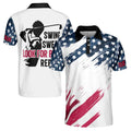 Funny Bright Abstract Pattern Golf 3D Men's Polo Shirt Size S-5XL