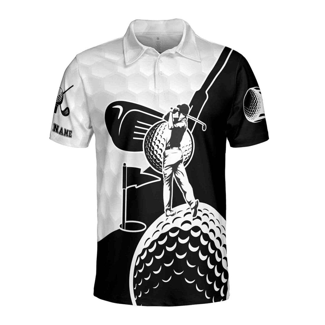 Golf Custom Name Men Golf Clubs Golf Ball Apparel 3D Polo Shirt Size S-5XL