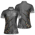 Custom Name Darts Splash Dots Darts Women's Polo Shirt S-5XL