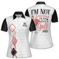 Custom Name I'm Not Swearing Flamingo Golf Women Polo Shirt S-5XL