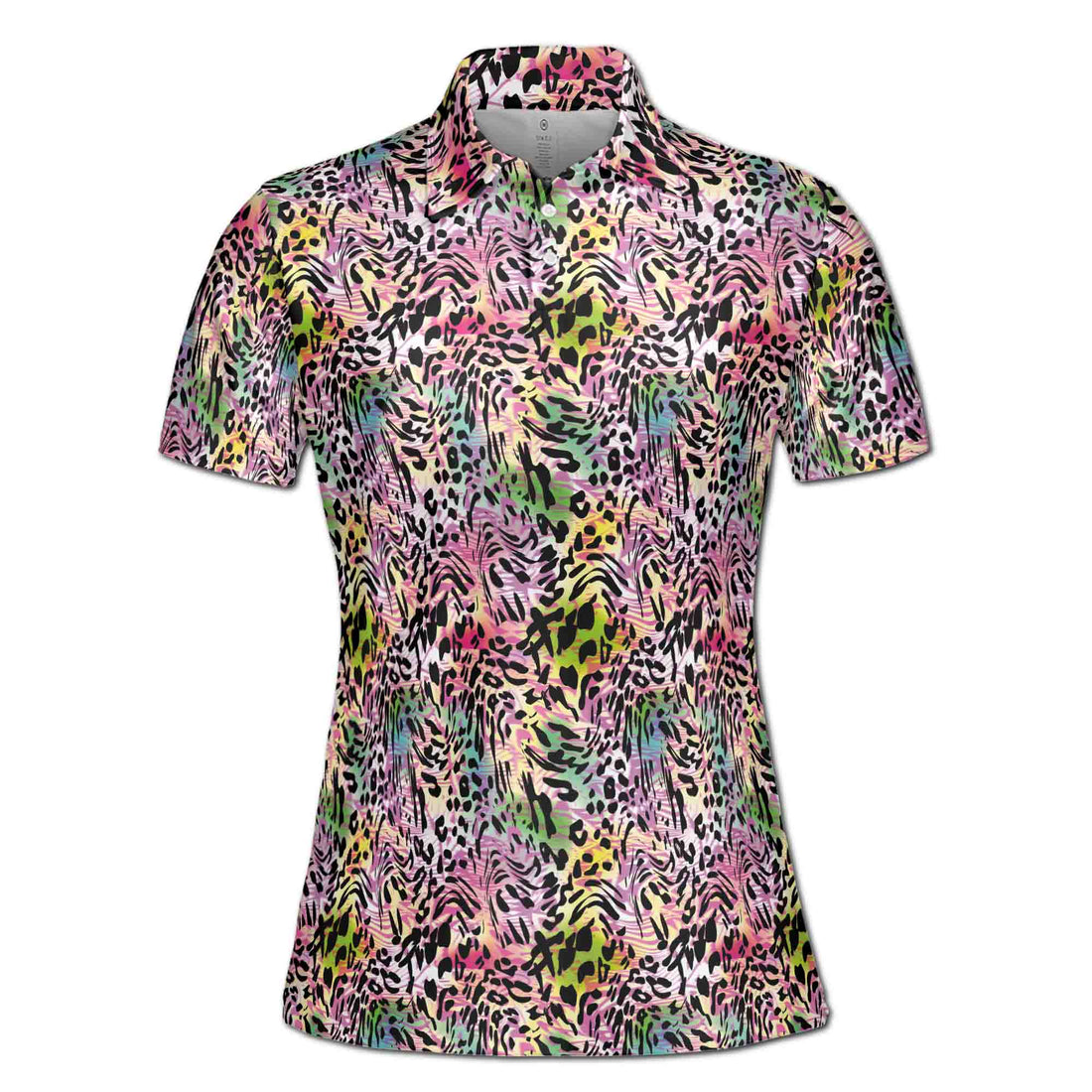 Colorful Cheetah Leopard Pattern Golf Women's Polo Shirt S-5XL