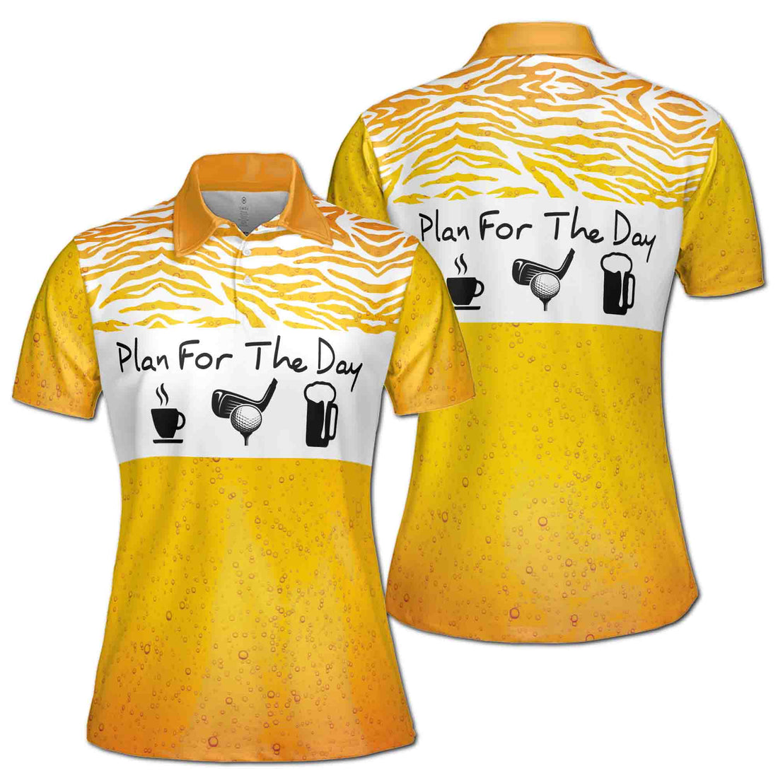Plan For The Day Tea Then Beer After Golfing Women's Polo Shirt S-5XL