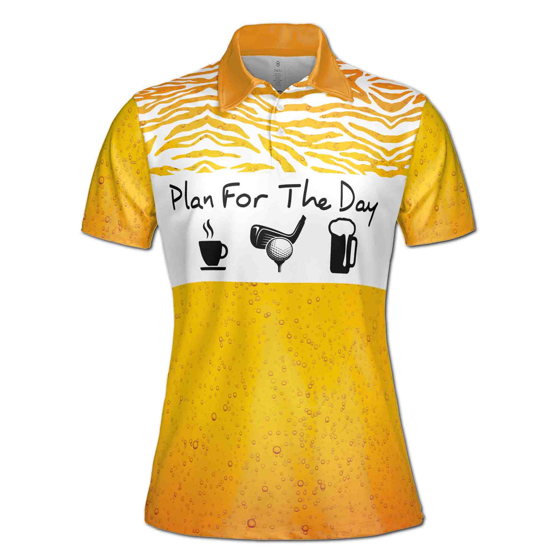 Plan For The Day Tea Then Beer After Golfing Women's Polo Shirt S-5XL