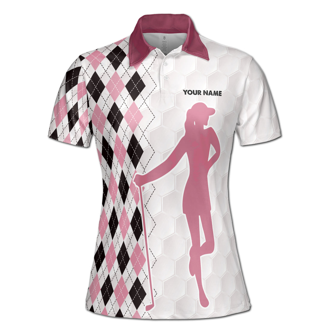 Custom Name I Was One Under Funny Golf Women's Polo Shirt S-5XL