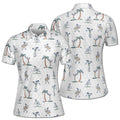 Funny Lady Golfer Gang Golf Player Women's Polo Shirt S-5XL