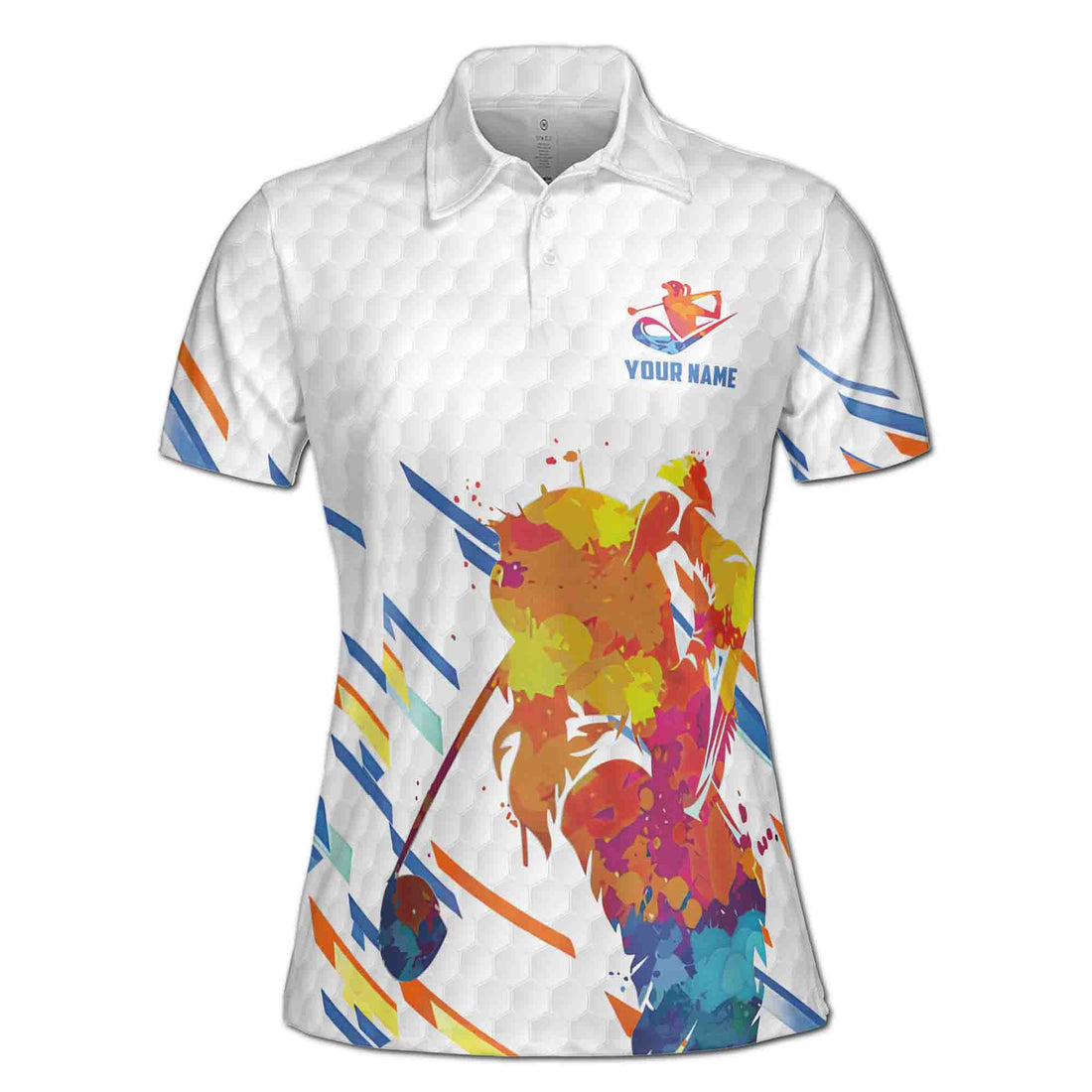 Custom Color Splatter I'm Not Swearing Using Golf Words Women's Polo Shirt S-5XL