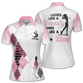 Custom Leopard Argyle Look Like A Beauty Drive Golf Women's Polo Shirt S-5XL
