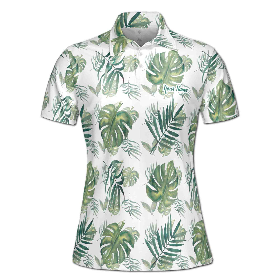 Custom Name Palm Tree Lover Golf Women's Polo Shirt S-5XL