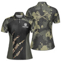 Customize Name Camo Dart Shirts Darts Retro Style Women's Polo Shirt S-5XL