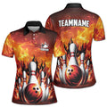 Personalized Play Bowling Hard Fire Bowling Player Women's Polo Shirt S-5XL