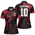 Customized Bowling Team Uniform Grunge Women's Polo Shirt S-5XL