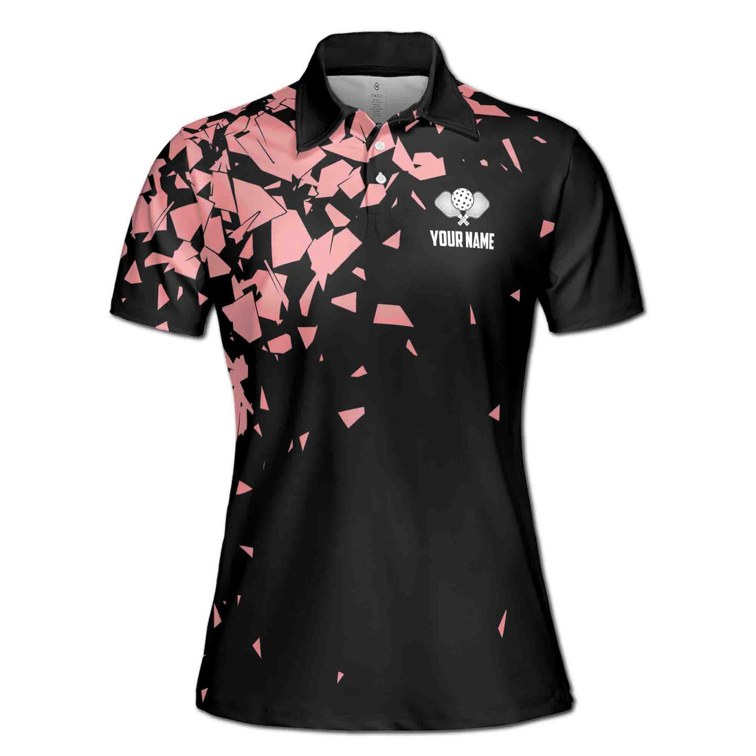 Custom Name Queen Of The Pickleball Court Women's Polo Shirt S-5XL