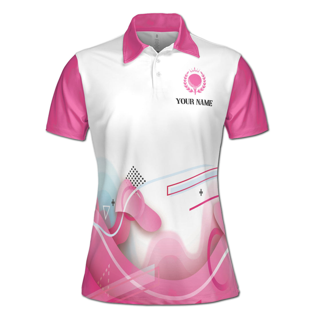 Custom Name Pink Lady Golfer This Girl Got Drive Women's Polo Shirt S-5XL